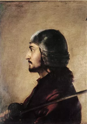 Warrior by Salvator Rosa Oil Painting