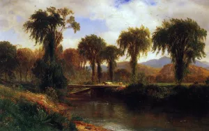 Summer on the Saco, Conway Valley by Samuel Colman Jr. Oil Painting