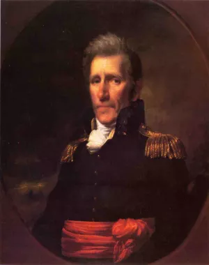 Major General Andrew Jackson by Samuel Lovett Waldo Oil Painting