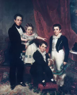 The Knapp Children by Samuel Lovett Waldo Oil Painting