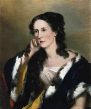 Mrs. Charles Ridgely Carroll Rebecca Ann Pue by Sarah Miriam Peale Oil Painting