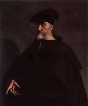 Portrait of Andrea Doria by Sebastiano Del Piombo Oil Painting