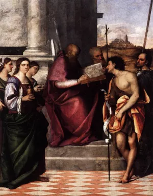 San Giovanni Crisostomo Altarpiece by Sebastiano Del Piombo Oil Painting