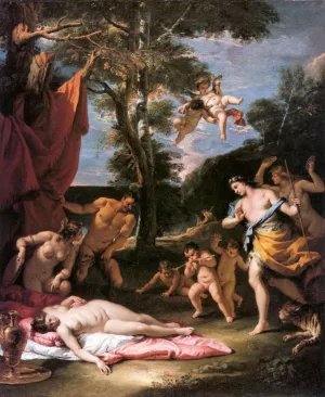 Meeting of Bacchus and Ariadne by Sebastiano Ricci Oil Painting