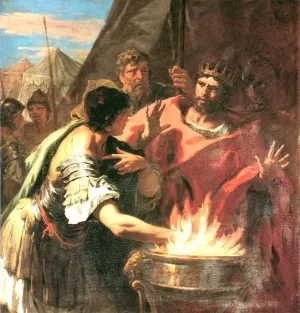 Muzio Scevola by Sebastiano Ricci Oil Painting
