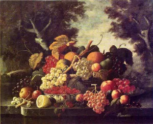 The Abundance of Fruit by Severin Roesen Oil Painting