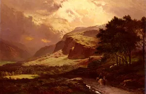 Langdale, Westmorland by Sidney Richard Percy Oil Painting