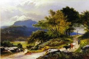 Near Llyn Crafnant by Sidney Richard Percy Oil Painting