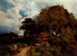 The Road Across the Common by Sidney Richard Percy Oil Painting