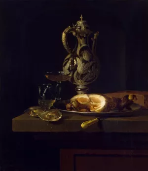 Breakfast with Ham by Simon Luttichuijs Oil Painting