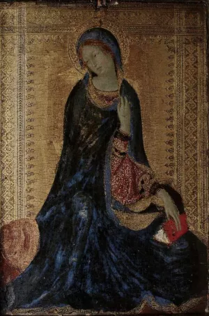 The Virgin of the Annunciation by Simone Martini Oil Painting