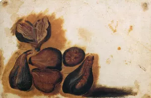 Still-Life of Figs by Simone Peterzano Oil Painting