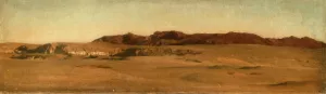 Red Mountains, Desert, Egypt by Sir Frederick Lord Leighton Oil Painting