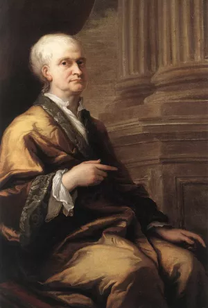 Sir Isaac Newton by Sir James Thornhill Oil Painting