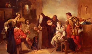 The Beggar of Bethnal Green by Sir John Gilbert Oil Painting