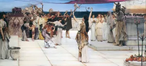 A Dedication to Bacchus by Sir Lawrence Alma-Tadema Oil Painting