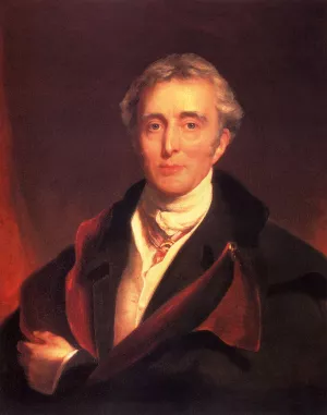 Portrait Of The Duke Of Wellington by Sir Thomas Lawrence Oil Painting