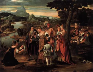 Finding of Moses by Stefano Cernotto Oil Painting
