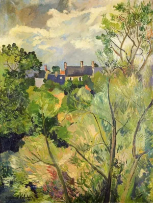View from My Window in Genets Brittany by Suzanne Valadon Oil Painting