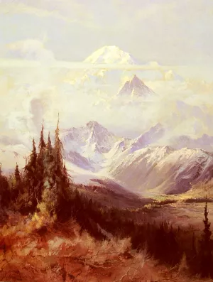 Mount McKinley In Mist by Sydney Laurence Oil Painting