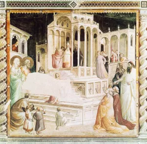 Presentation of Mary in the Temple by Taddeo Gaddi Oil Painting