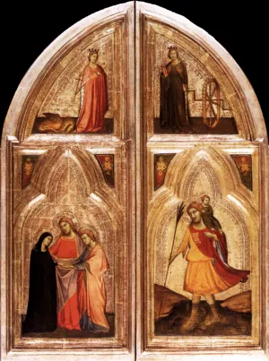 Triptych Exterior by Taddeo Gaddi Oil Painting