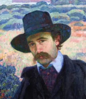 Andre Gide at Jersey Oil painting by Theo Van Rysselberghe