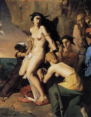 Andromeda and the Nereids by Theodore Chasseriau Oil Painting