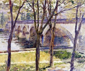 Bridge near Giverny by Theodore Robinson Oil Painting