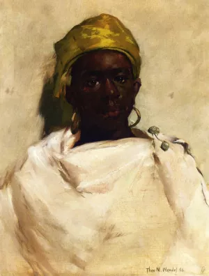 Portrait of a Moroccan Youth by Theodore Wendel Oil Painting