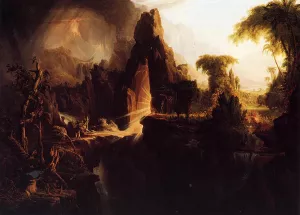 Expulsion from the Garden of Eden by Thomas Cole Oil Painting