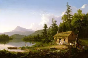Home in the Woods by Thomas Cole Oil Painting