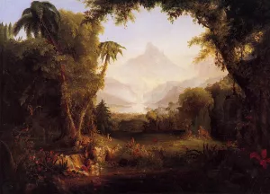 The Garden of Eden by Thomas Cole Oil Painting