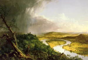 The Oxbow also known as The Connecticut River near Northampton by Thomas Cole Oil Painting