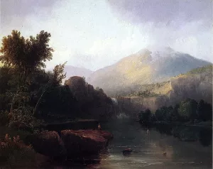 A Lake in the White Mountains by Thomas Doughty Oil Painting