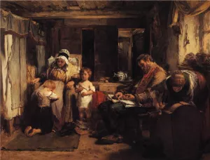 When the Day is Done by Thomas Faed Oil Painting