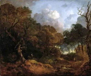 A Forest Road by Thomas Gainsborough Oil Painting