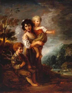 Cottage Children by Thomas Gainsborough Oil Painting