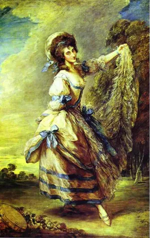 Giovanna Baccelli by Thomas Gainsborough Oil Painting