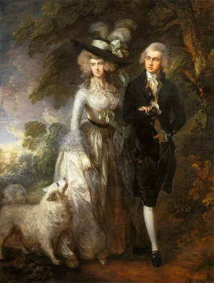 Mr and Mrs William Hallett ('The Morning Walk') by Thomas Gainsborough Oil Painting