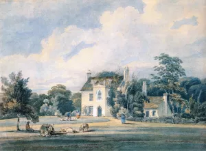 Chalfont Lodge, Buckinghamshire by Thomas Girtin Oil Painting