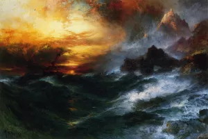 A Mountain of Loadstone Oil painting by Thomas Moran