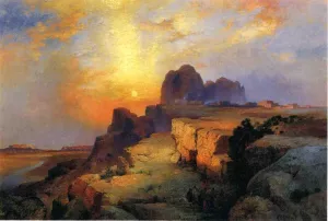 Hopi Museum, Arizona by Thomas Moran Oil Painting