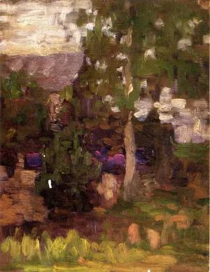 Garden by Thomas P Anshutz Oil Painting