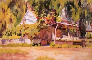 The Summer House by Thomas P Anshutz Oil Painting