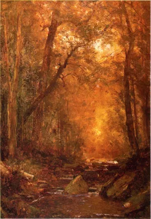 A Catskill Brook by Thomas Worthington Whittredge Oil Painting