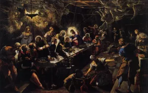 The Last Supper Oil painting by Tintoretto
