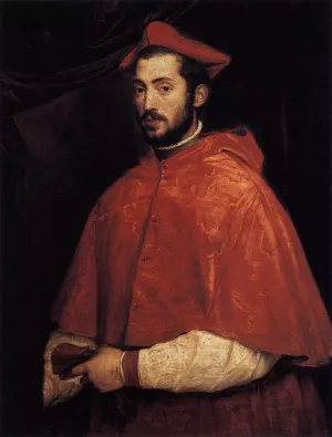 Cardinal Alessandro Farnese Oil painting by Titian Ramsey Peale II