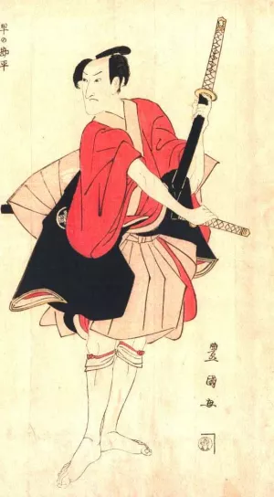 Actor Oil painting by Toyokuni Utagawa