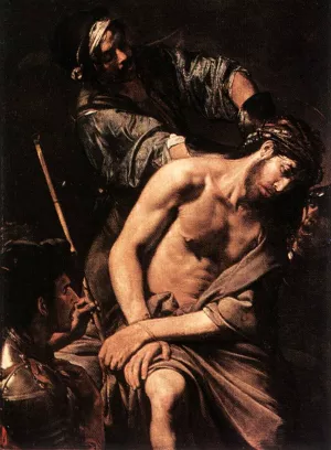 Crowning with Thorns by Valentin De Boulogne Oil Painting